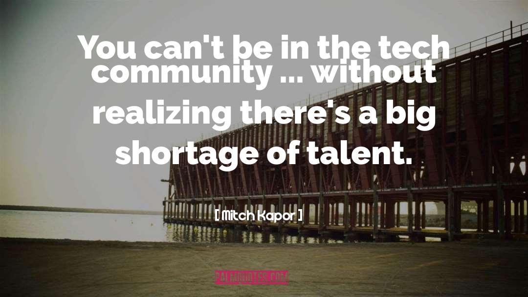 Talent quotes by Mitch Kapor