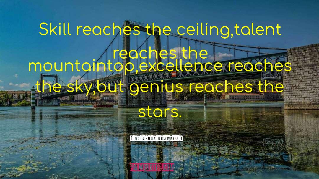 Talent Quotes quotes by Matshona Dhliwayo