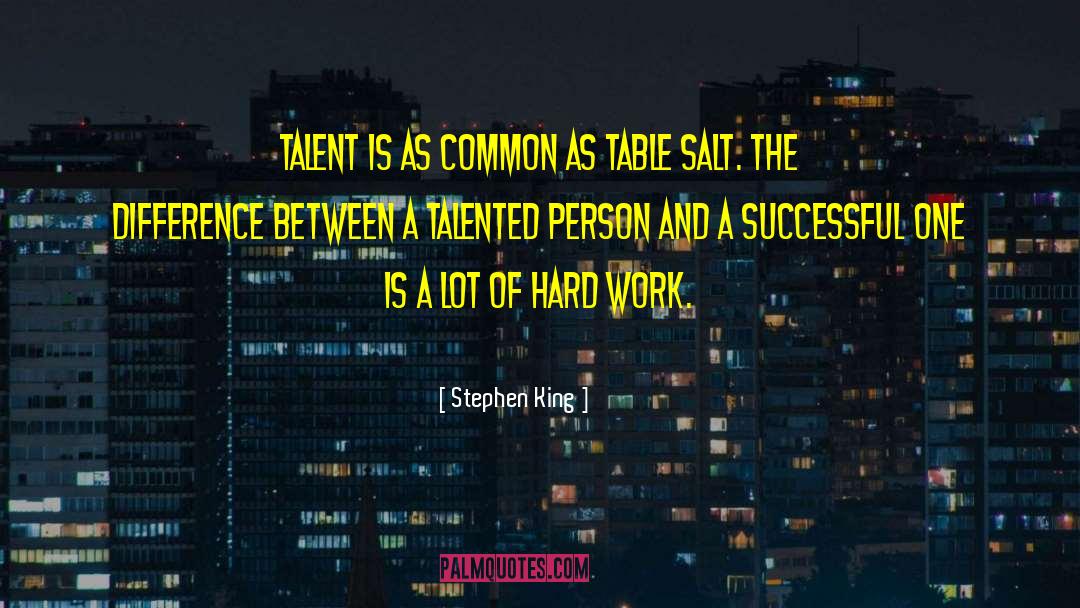 Talent Quotes quotes by Stephen King