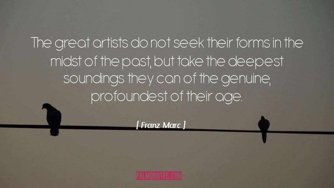 Talented Artists quotes by Franz Marc