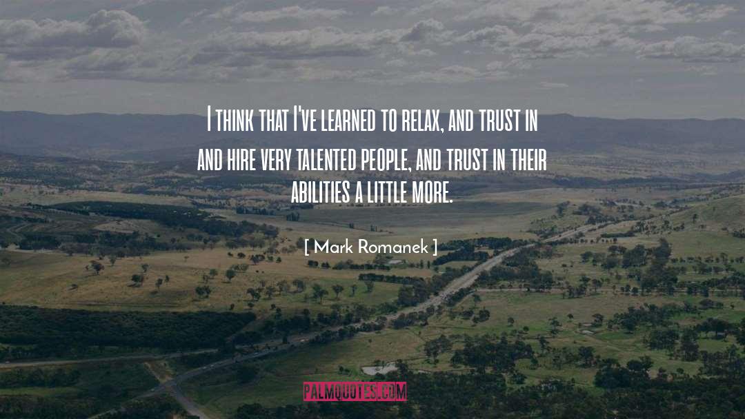 Talented People quotes by Mark Romanek