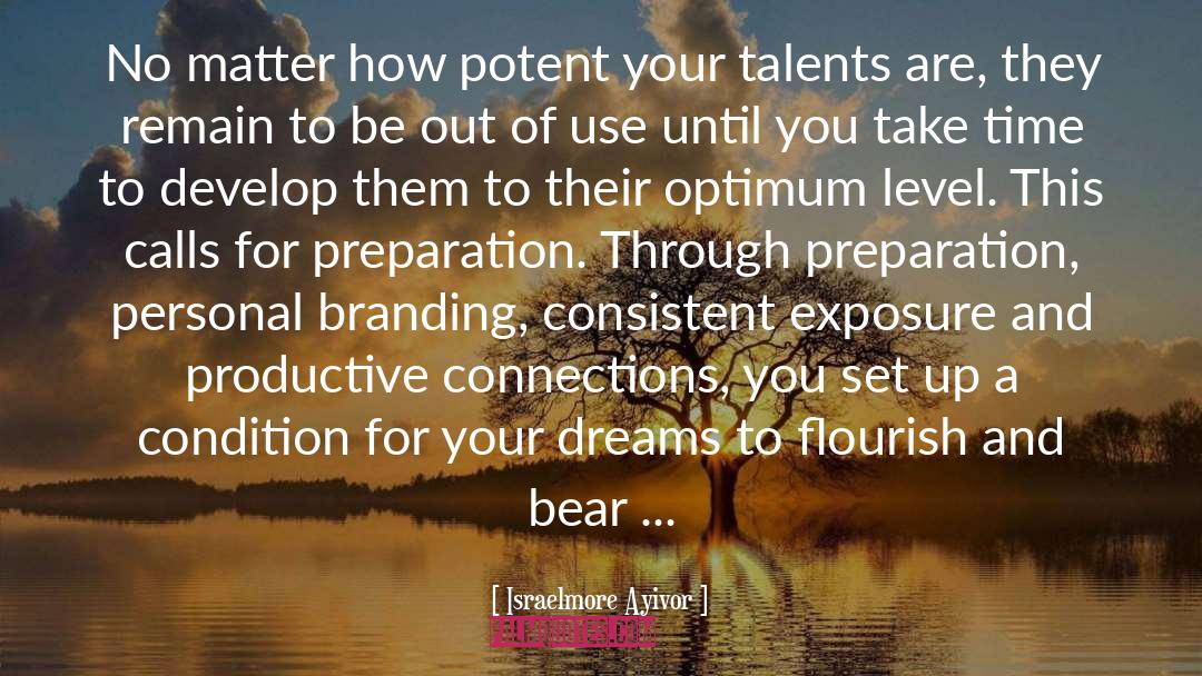 Talents quotes by Israelmore Ayivor