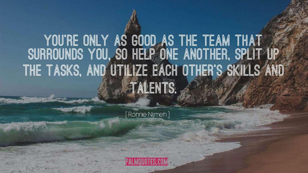 Talents quotes by Ronnie Nijmeh