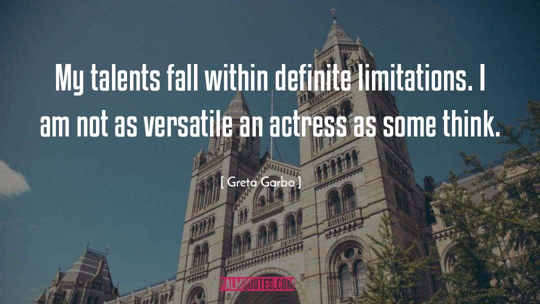 Talents quotes by Greta Garbo