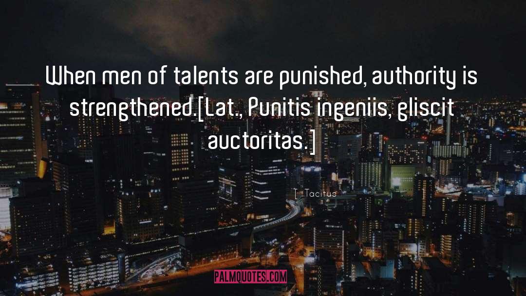Talents quotes by Tacitus