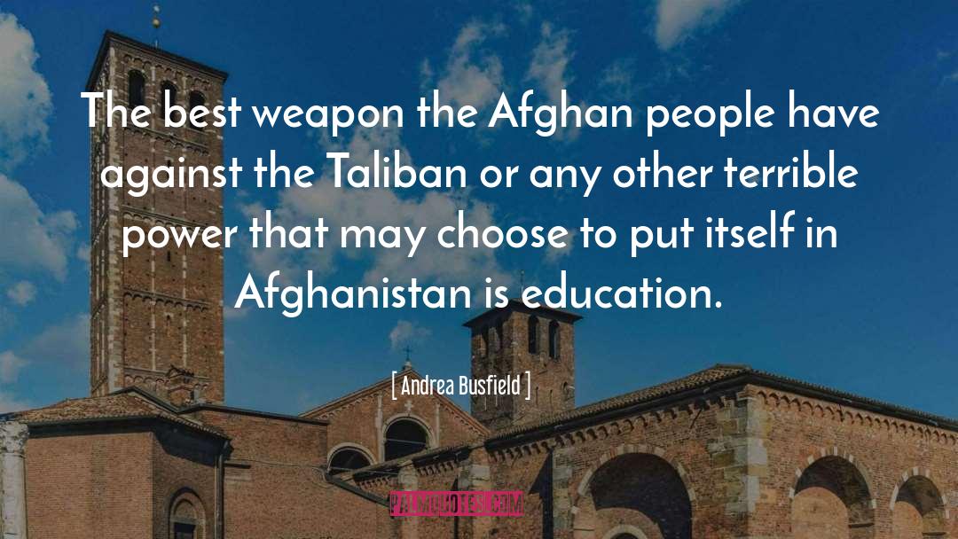 Taliban quotes by Andrea Busfield