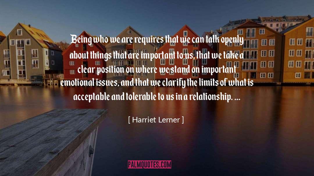 Talk Less quotes by Harriet Lerner