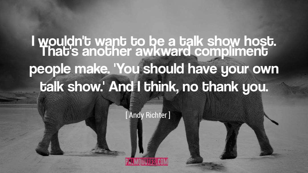 Talk Show Host quotes by Andy Richter