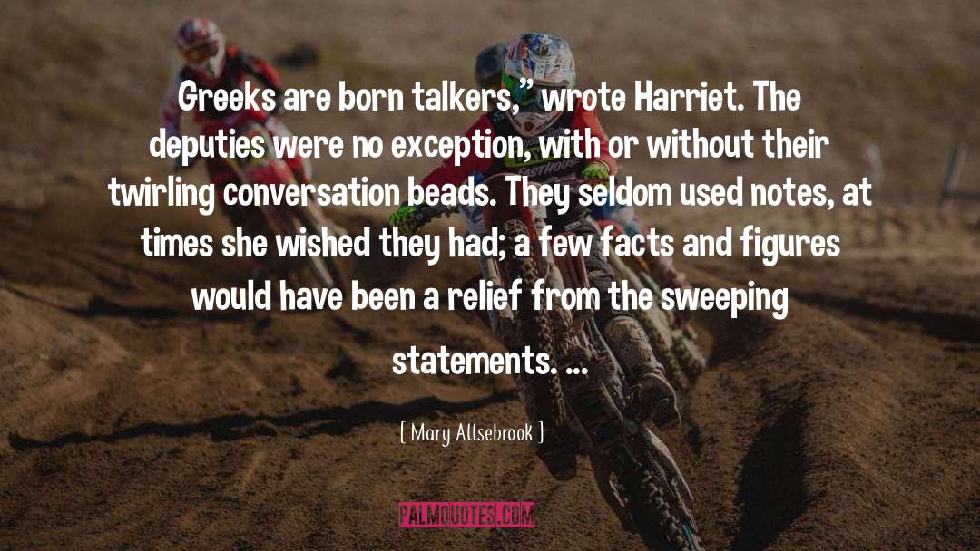 Talkers quotes by Mary Allsebrook