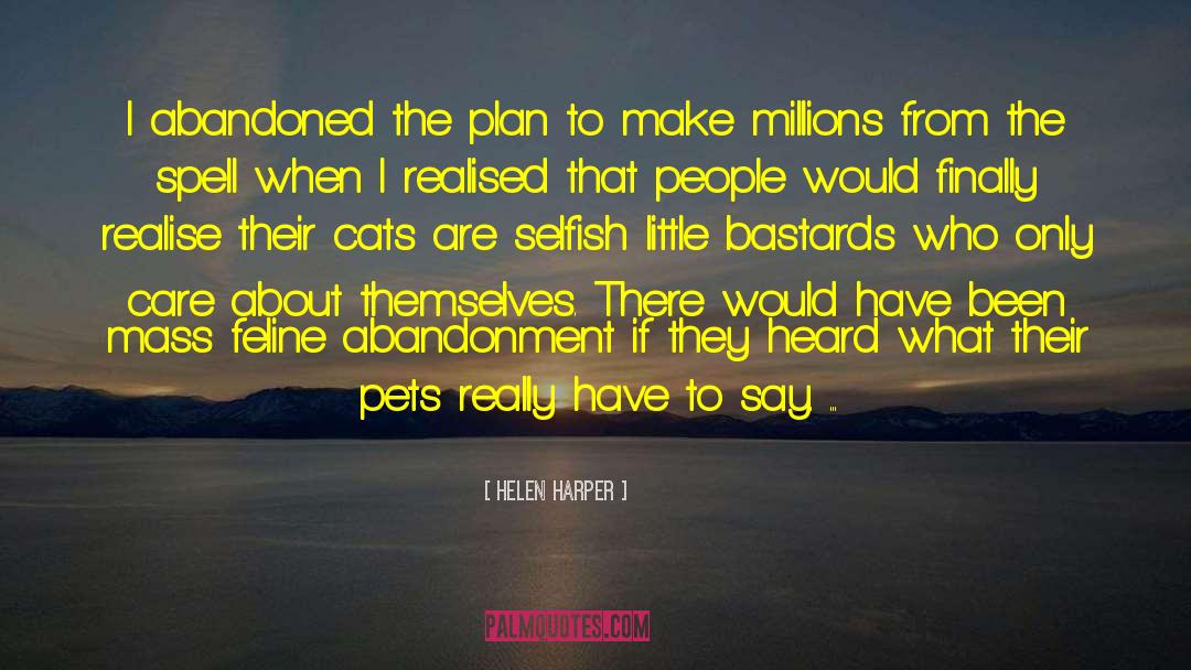 Talking Cat quotes by Helen Harper