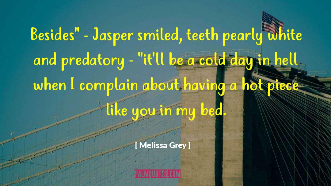 Talking In Bed quotes by Melissa Grey
