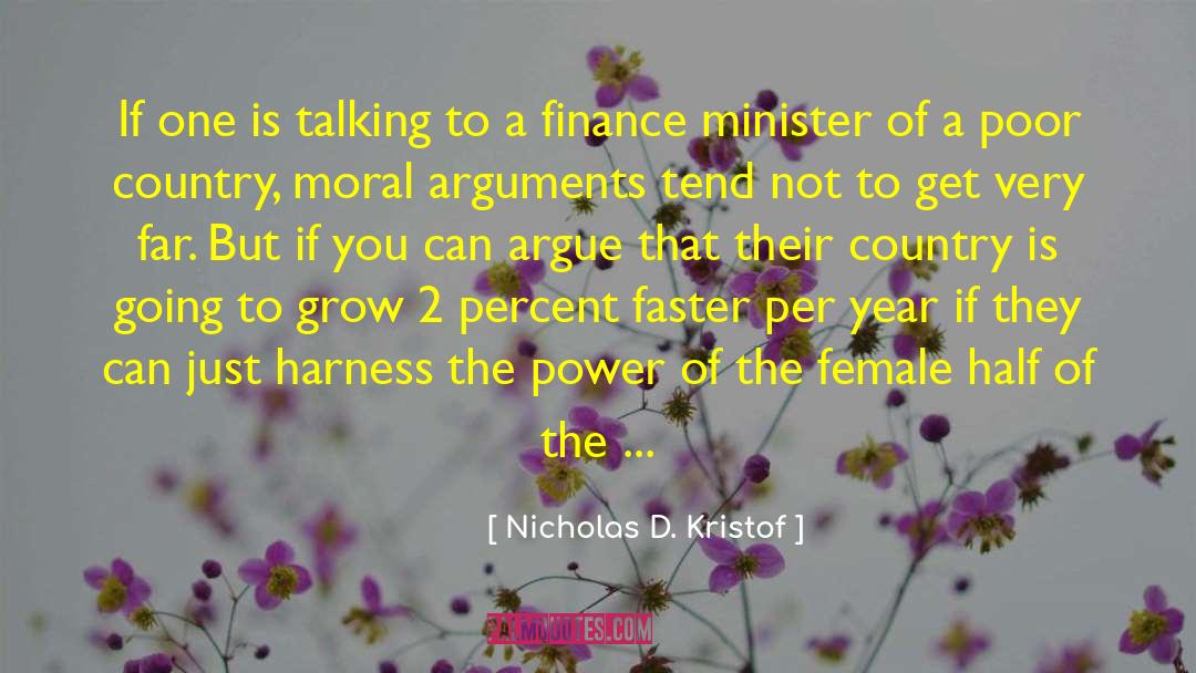 Talking Much quotes by Nicholas D. Kristof