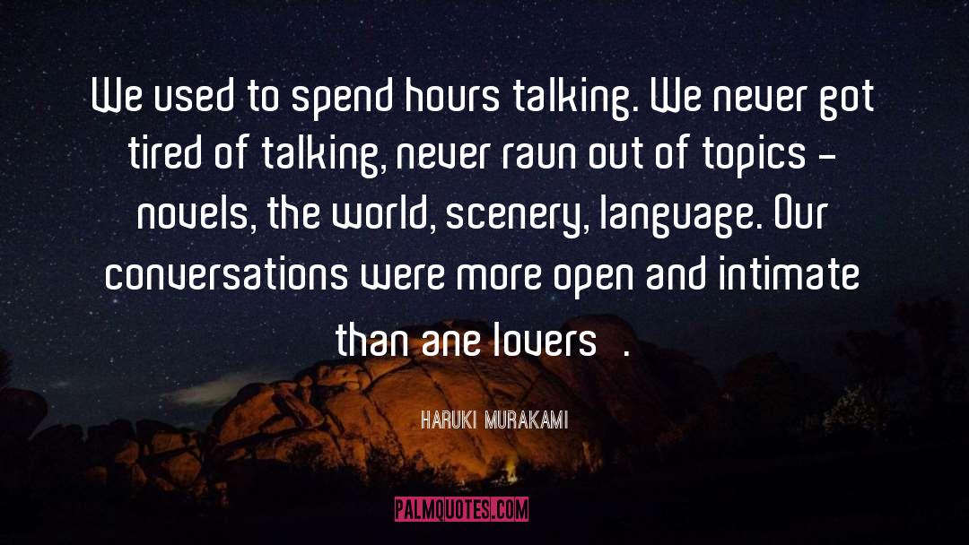 Talking Politics quotes by Haruki Murakami