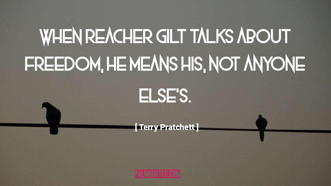 Talks quotes by Terry Pratchett