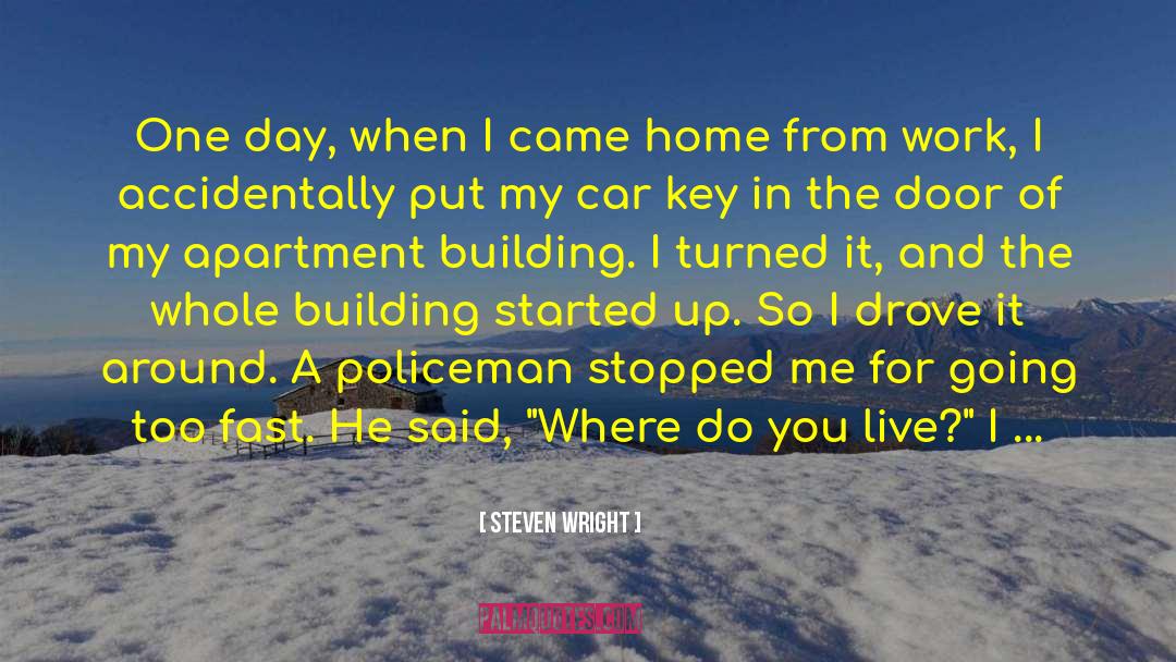 Tallest Building quotes by Steven Wright