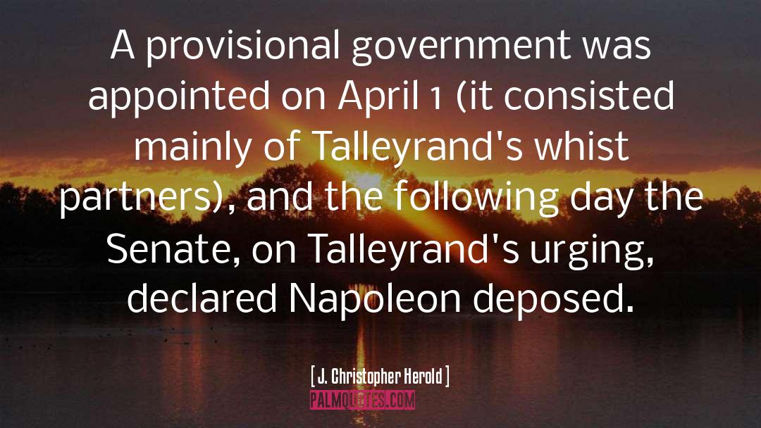 Talleyrand quotes by J. Christopher Herold