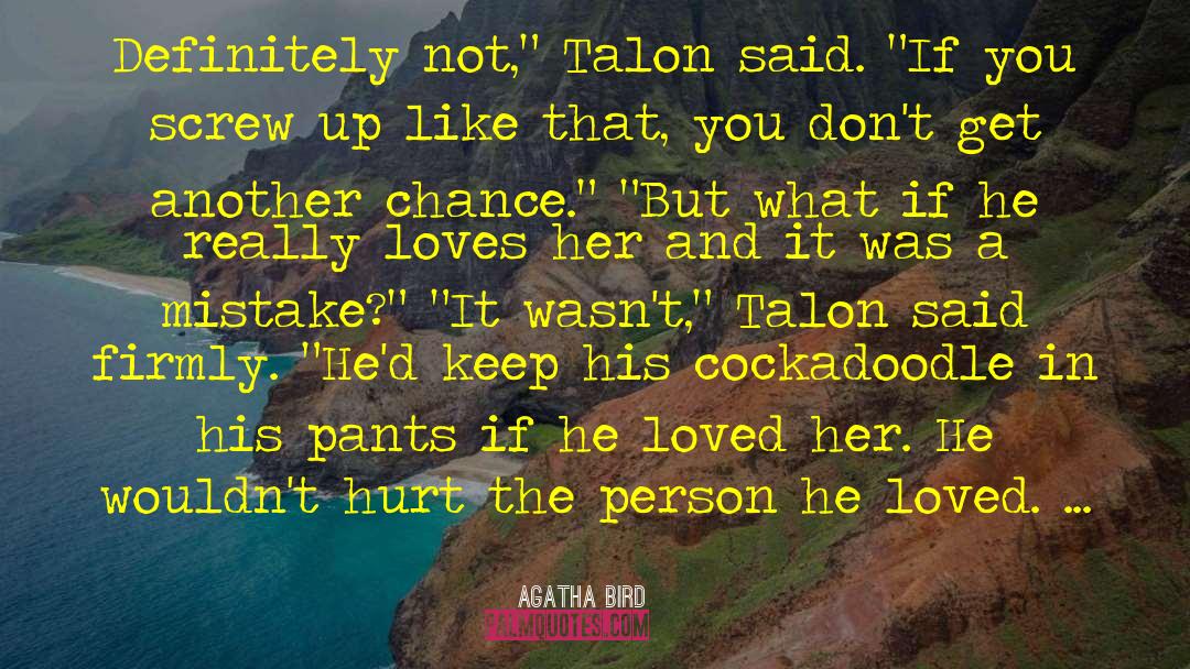 Talon quotes by Agatha Bird