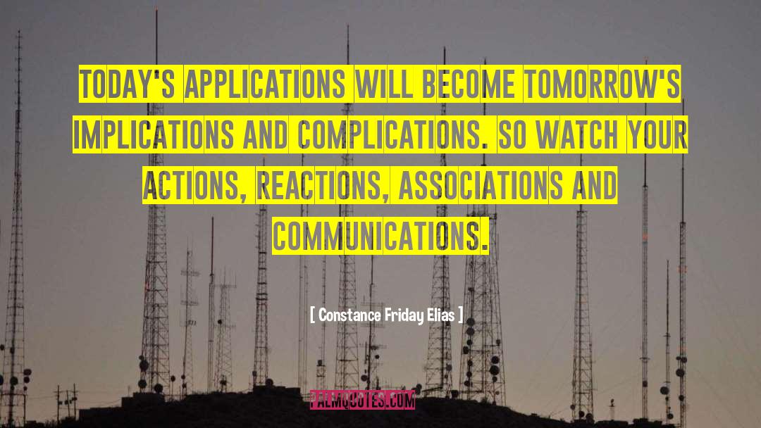 Talton Communications quotes by Constance Friday Elias