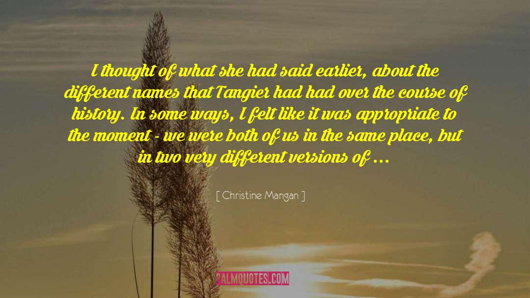Tangier quotes by Christine Mangan