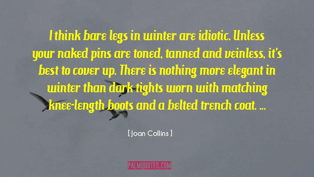 Tanned quotes by Joan Collins