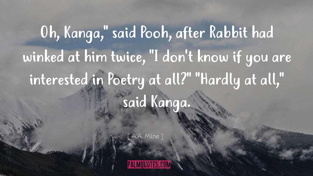 Tanzanian Kanga quotes by A.A. Milne