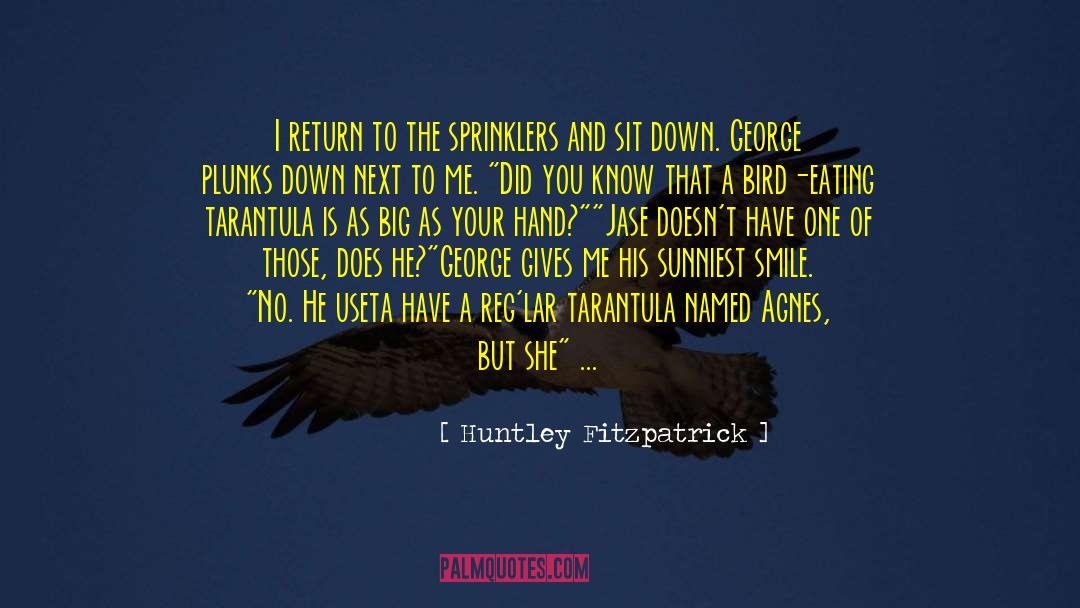 Tarantula quotes by Huntley Fitzpatrick