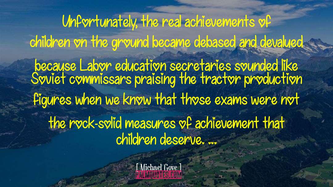 Target Achievement quotes by Michael Gove