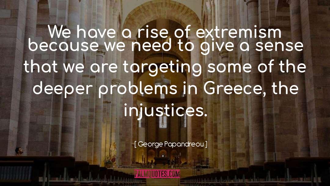 Targeting quotes by George Papandreou