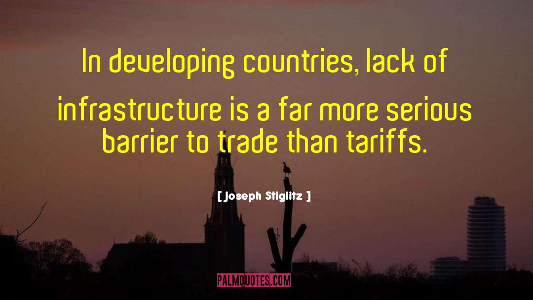 Tariffs quotes by Joseph Stiglitz