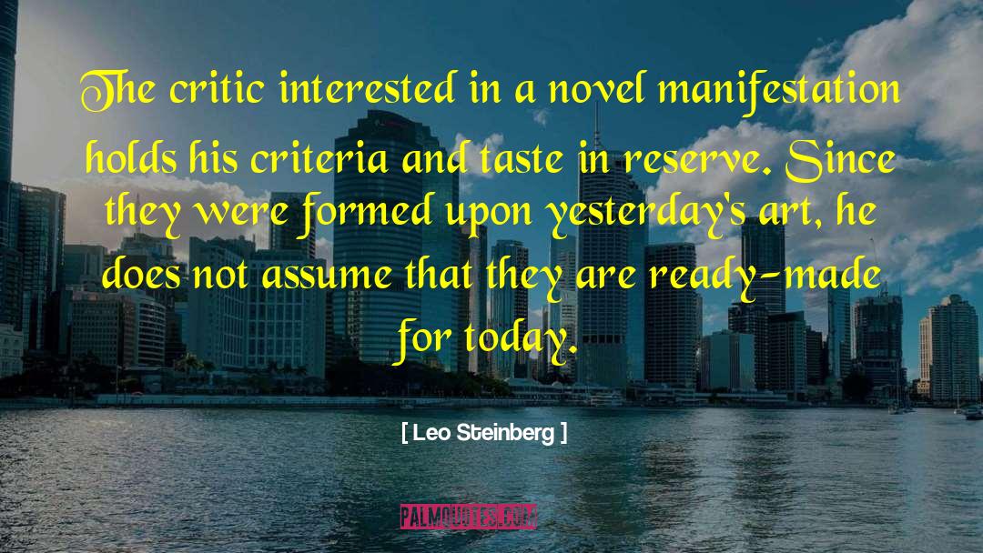 Tarnished Novel quotes by Leo Steinberg