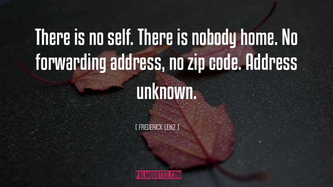Tarzana Zip Code quotes by Frederick Lenz