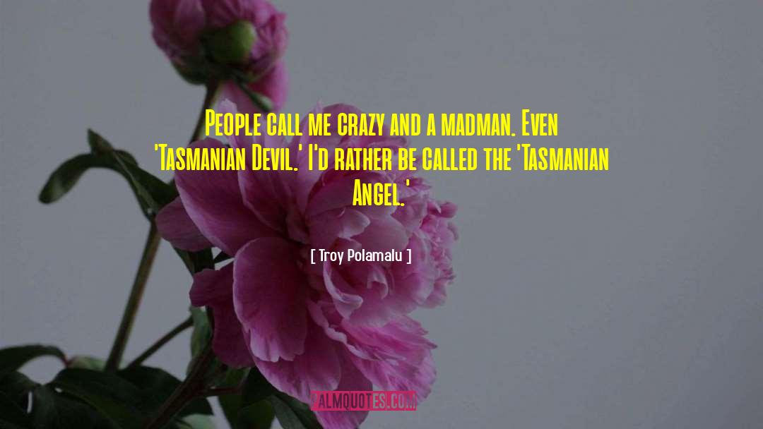 Tasmanian Devils quotes by Troy Polamalu