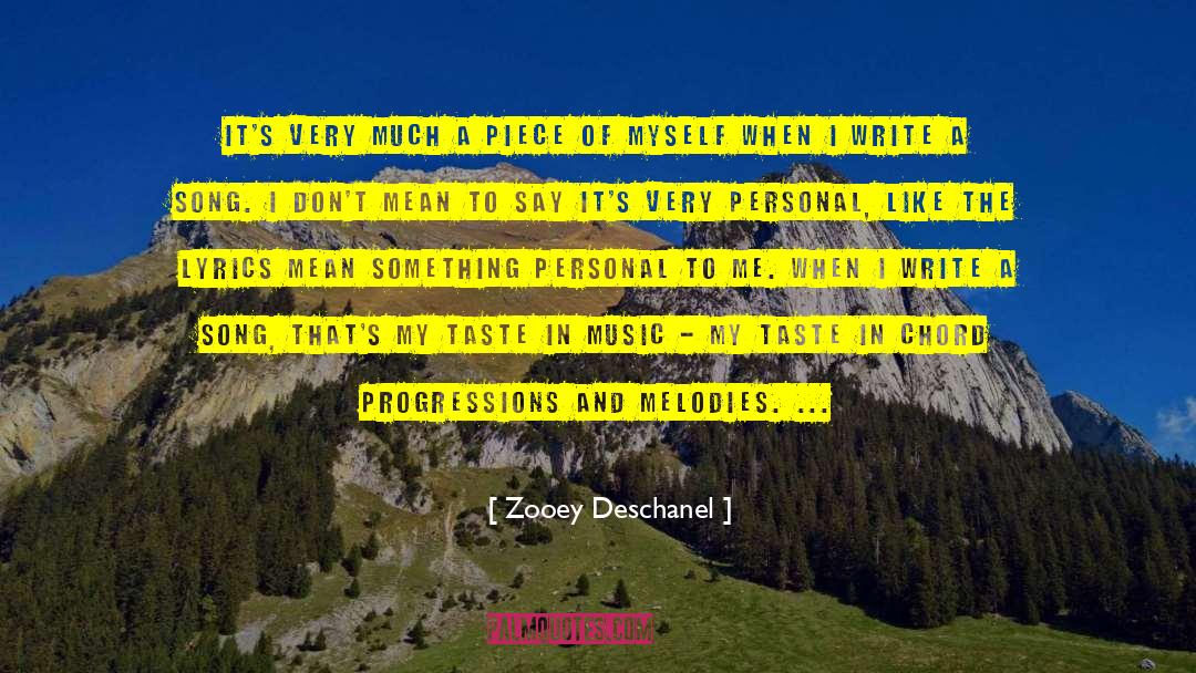 Taste In Music quotes by Zooey Deschanel