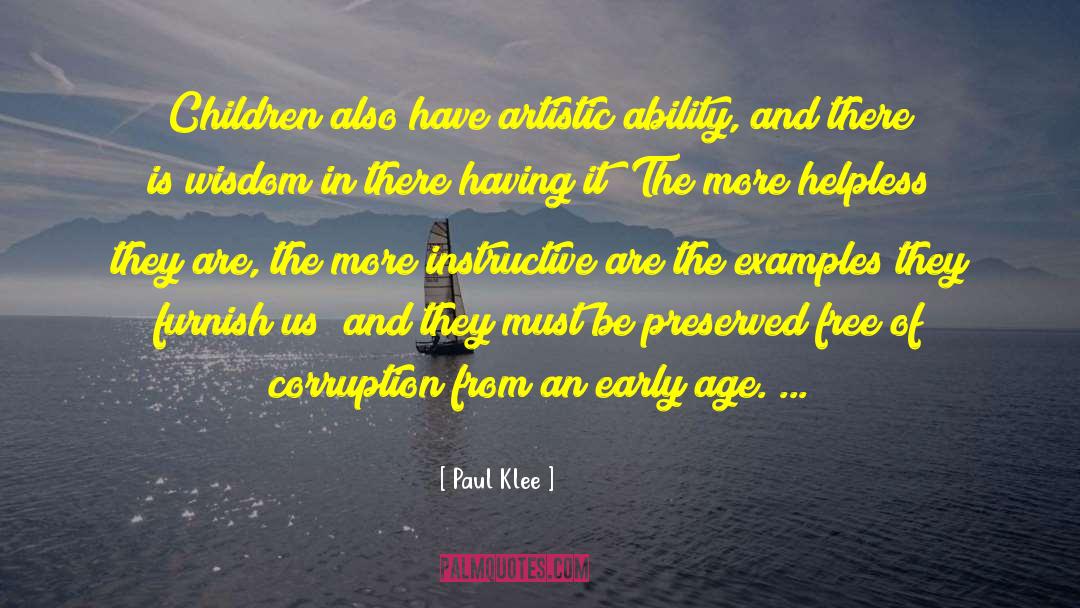 Taste Of Corruption quotes by Paul Klee