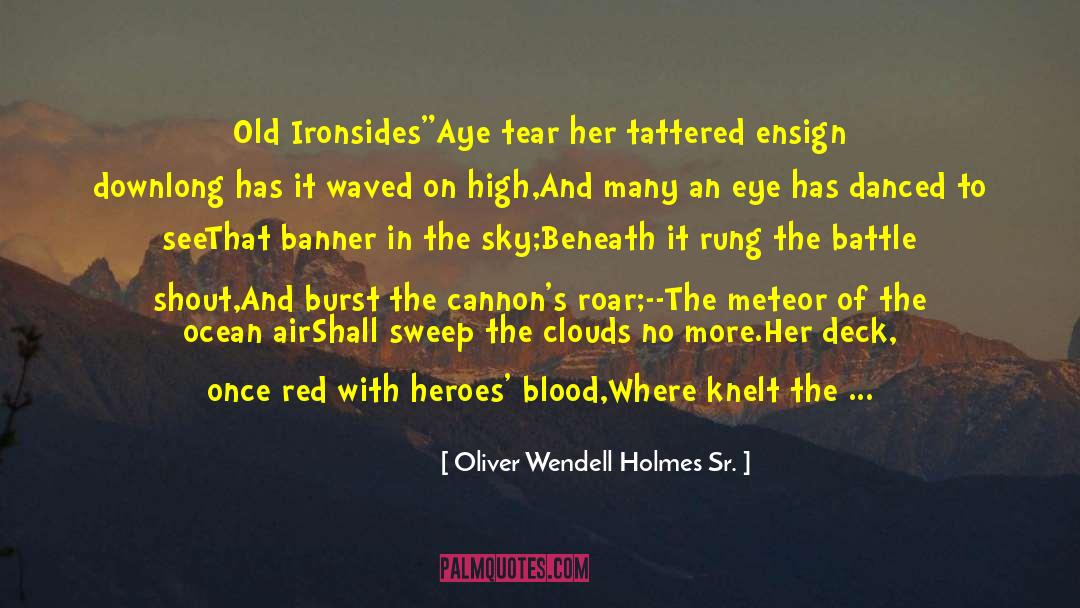 Tattered quotes by Oliver Wendell Holmes Sr.