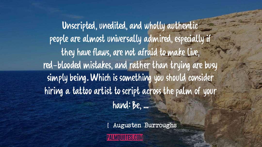 Tattoo Artist quotes by Augusten Burroughs