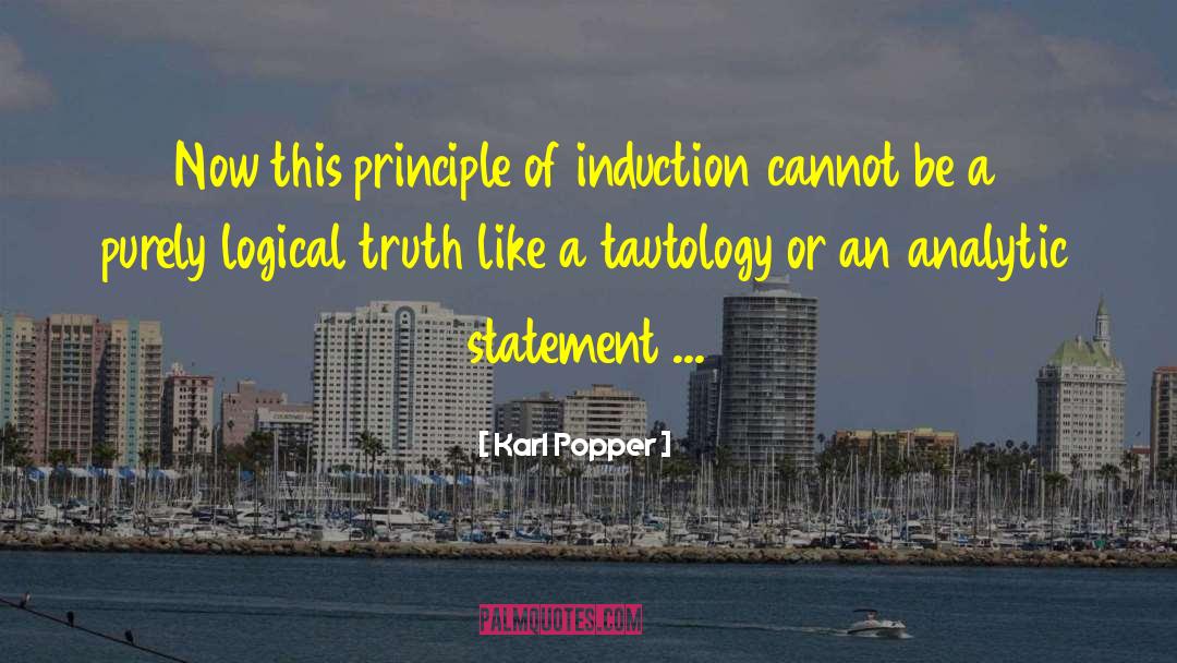 Tautology quotes by Karl Popper