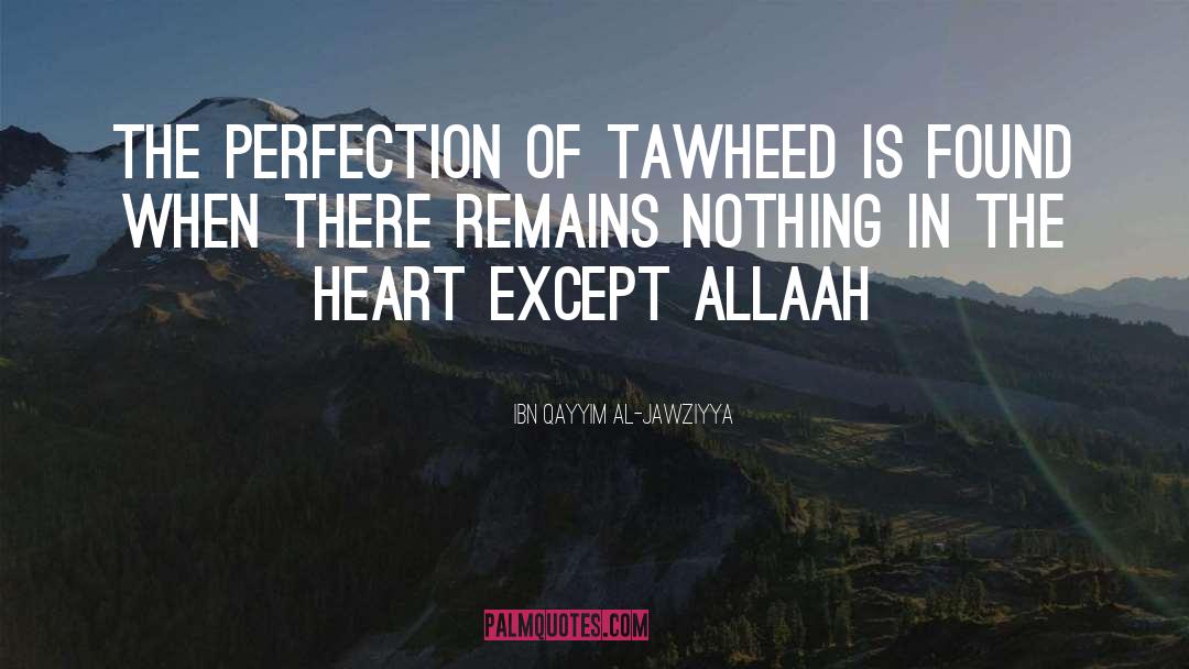 Tawheed quotes by Ibn Qayyim Al-Jawziyya