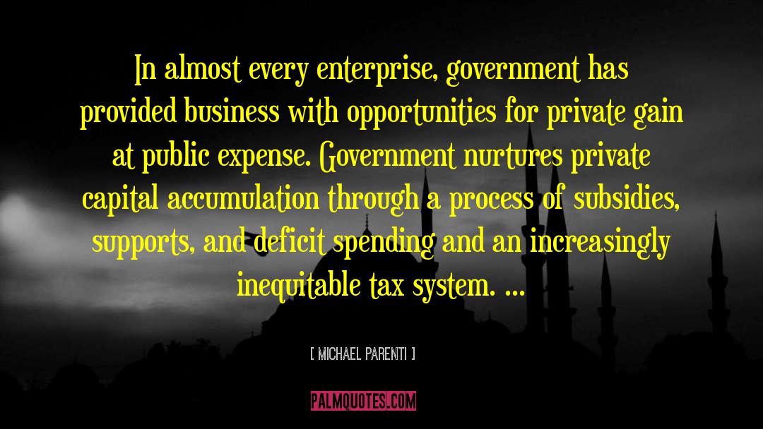 Tax System quotes by Michael Parenti