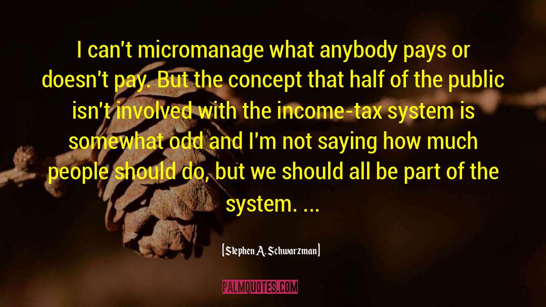 Tax System quotes by Stephen A. Schwarzman