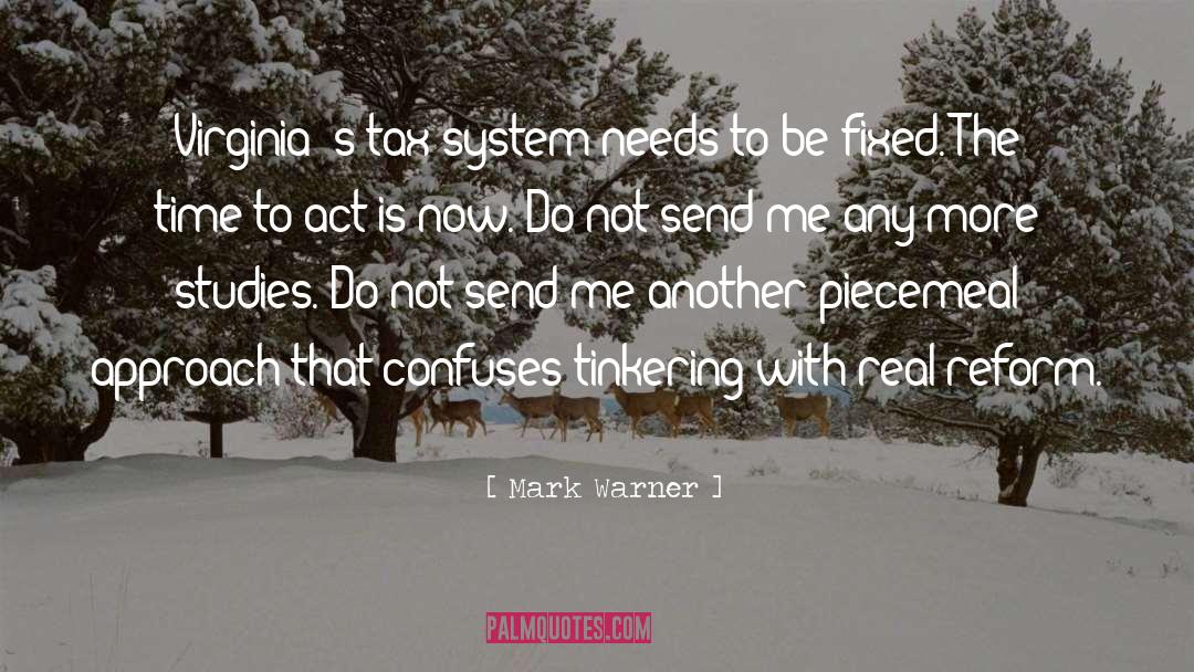 Tax System quotes by Mark Warner