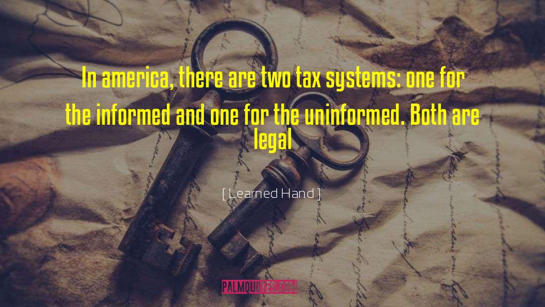 Tax System quotes by Learned Hand