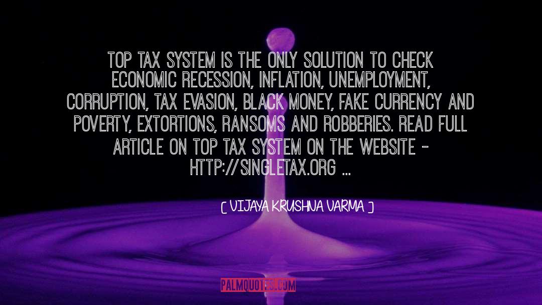 Tax System quotes by VIJAYA KRUSHNA VARMA