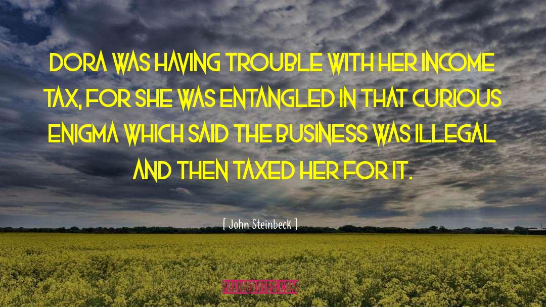 Taxed quotes by John Steinbeck