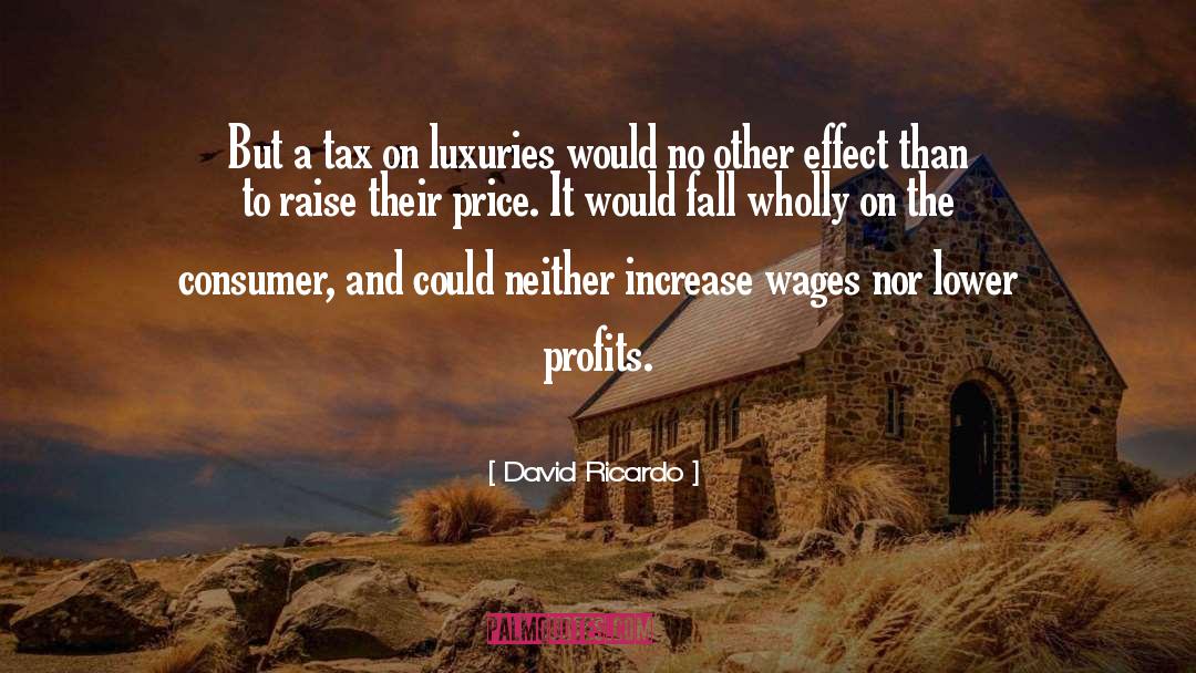 Taxes quotes by David Ricardo