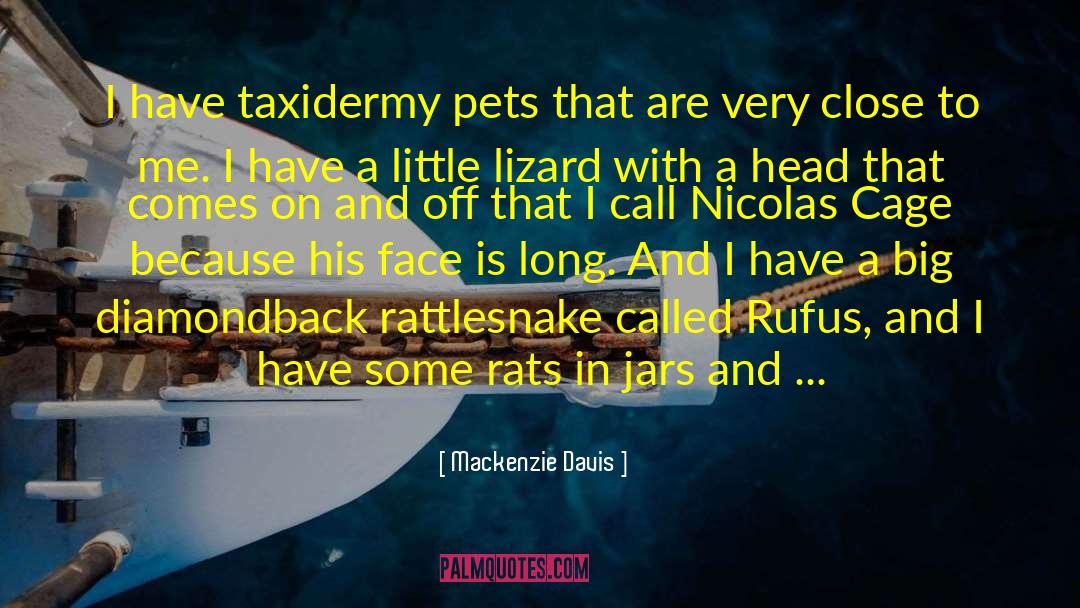 Taxidermy quotes by Mackenzie Davis