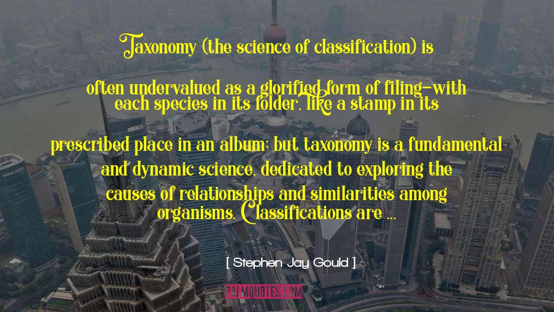 Taxonomy quotes by Stephen Jay Gould