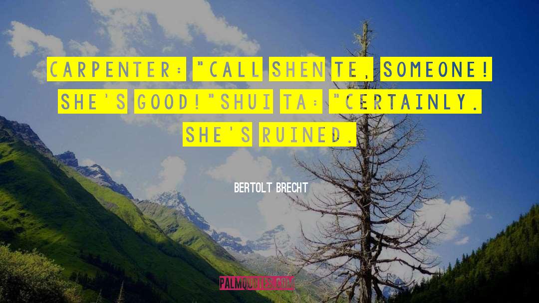 Te Carter quotes by Bertolt Brecht