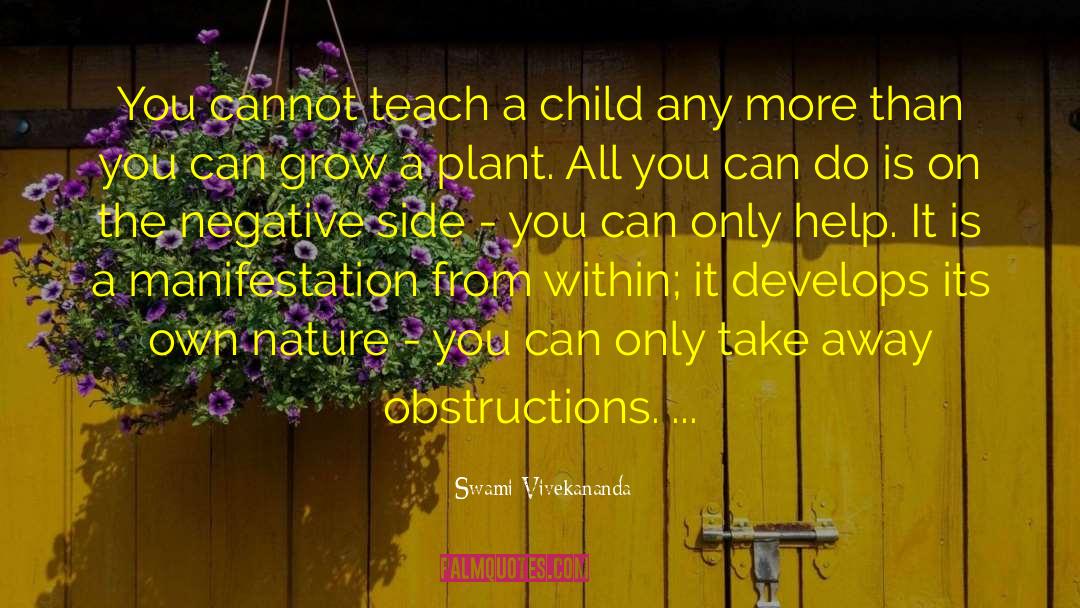 Teach A Child quotes by Swami Vivekananda