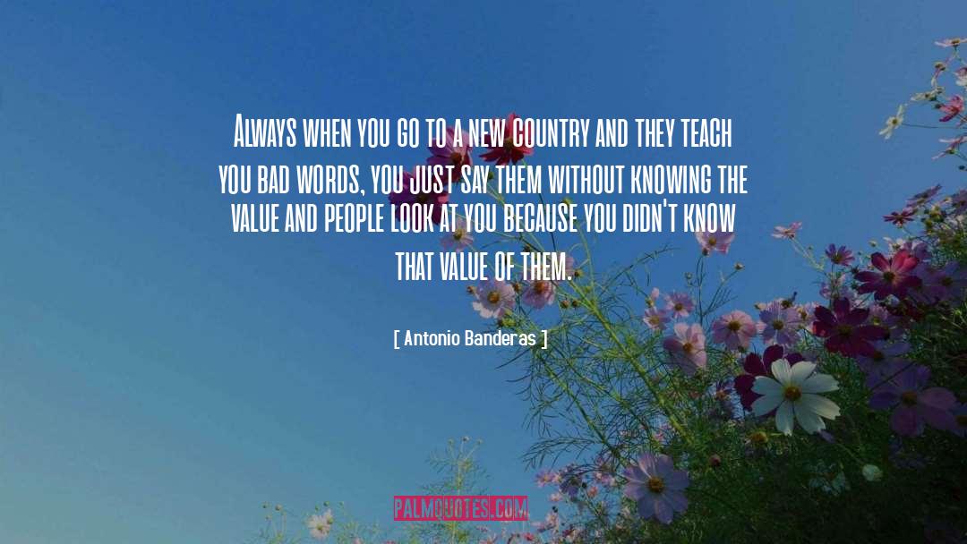 Teach You quotes by Antonio Banderas